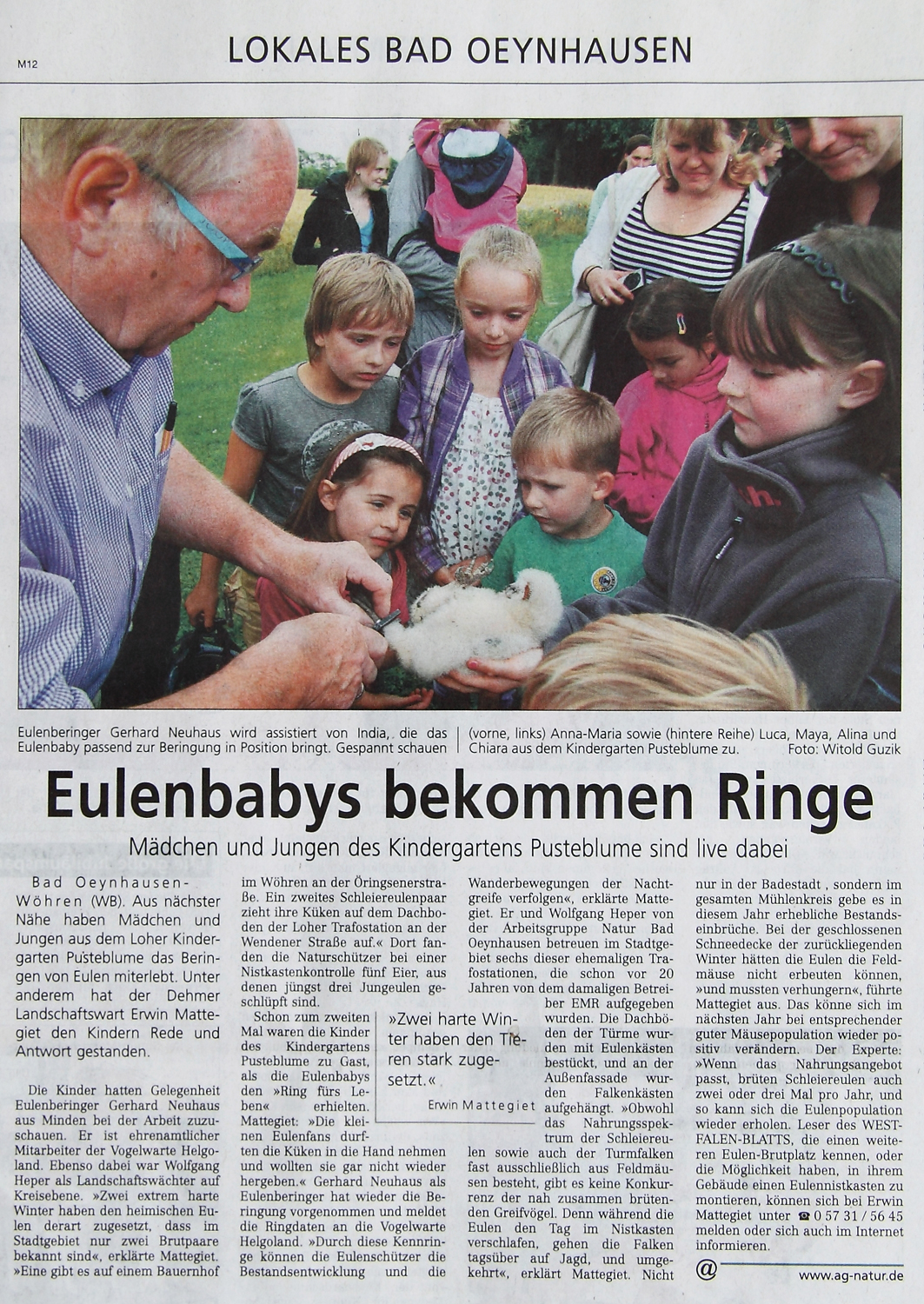 Westfalenblatt 2. Juli 2011