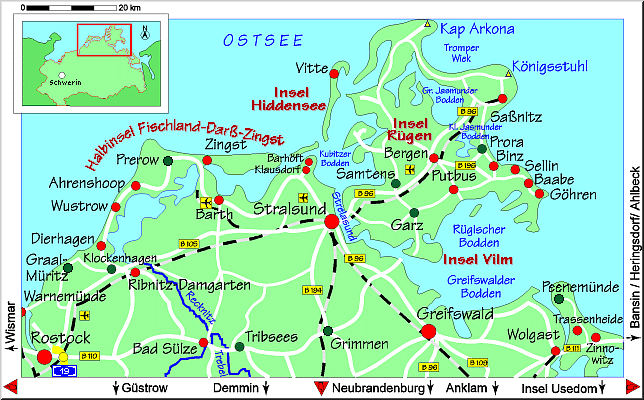 Zum Vergr�ssern anklicken. Wustrow liegt links-Mitte.